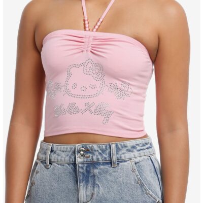 Hello Kitty Rhinestone Girls Halter Top