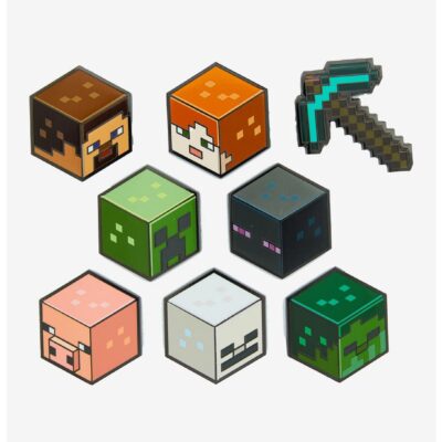 FiGPiN Minecraft Icons Enamel Pin Collector Box