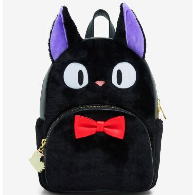 Her Universe Studio Ghibli Kiki’s Delivery Service Jiji Fuzzy Mini Backpack