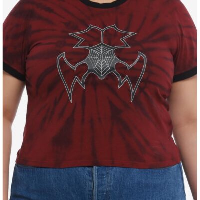 Her Universe Marvel Madame Web Spiderweb Tie-Dye Girls Baby T-Shirt Plus Size