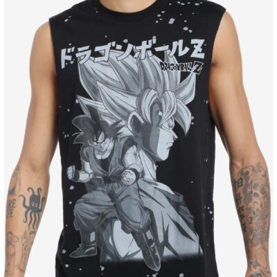 Dragon Ball Z Goku Splatter Muscle Tank Top