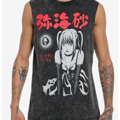 Death Note Misa Dark Wash Muscle Tank Top