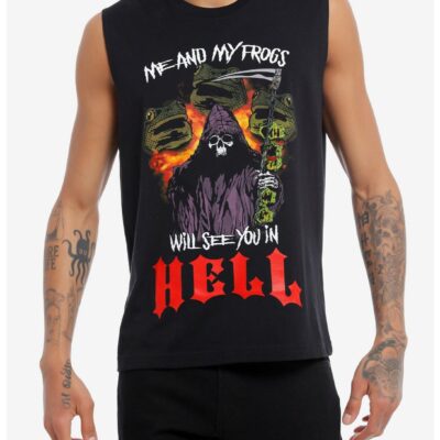 Frogs In Hell Muscle Tank Top