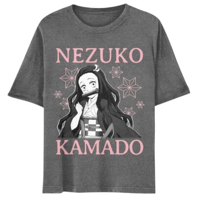 Demon Slayer: Kimetsu No Yaiba Nezuko Boyfriend Fit Girls T-Shirt