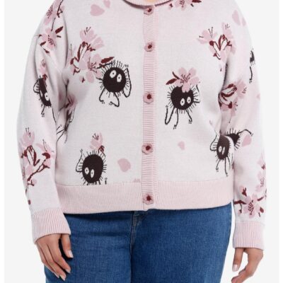 Her Universe Studio Ghibli Spirited Away Soot Sprite Sakura Girls Collared Cardigan Plus Size