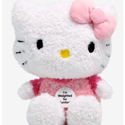 Hello Kitty Fuzzy Weighted Plush