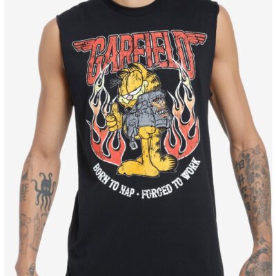 Garfield Biker Muscle Tank Top