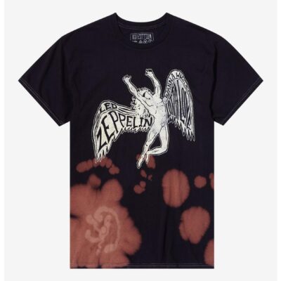 Led Zeppelin Icarus Splash-Dye Boyfriend Fit Girls T-Shirt