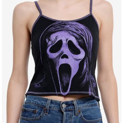 Scream Ghost Face Jumbo Print Girls Cami