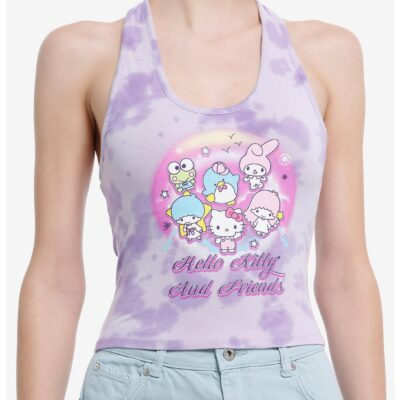 Hello Kitty And Friends Group Tie-Dye Girls Halter Top