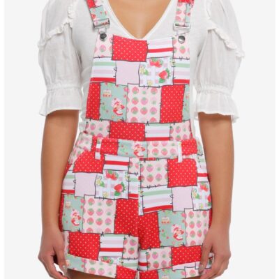 Strawberry Shortcake Patchwork Shortalls