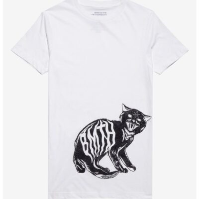 Bring Me The Horizon Black Cat Boyfriend Fit Girls T-Shirt