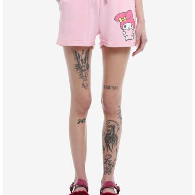 My Melody Rhinestone Girls Lounge Shorts