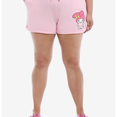 My Melody Rhinestone Girls Lounge Shorts Plus Size