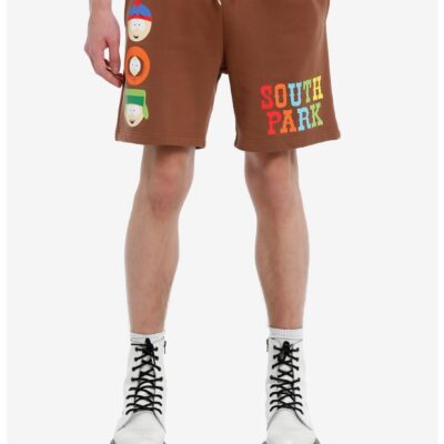 South Park Character Heads Fleece Shorts