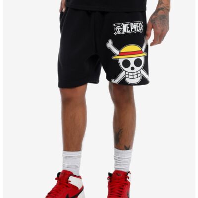 One Piece Straw Hats Jolly Roger Shorts