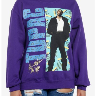 Tupac All Eyez On Me ’90s Style Girls Sweatshirt