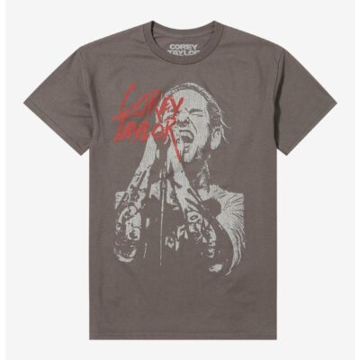 Corey Taylor Singing Boyfriend Fit Girls T-Shirt