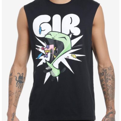 Invader Zim GIR Candy Muscle Tank Top