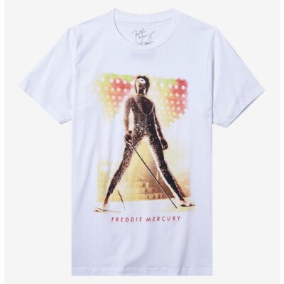 Queen Freddie Mercury Portrait Boyfriend Fit Girls T-Shirt