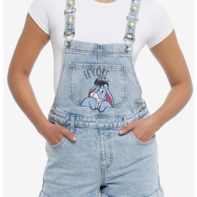 Disney Winnie The Pooh Eeyore Denim Shortalls