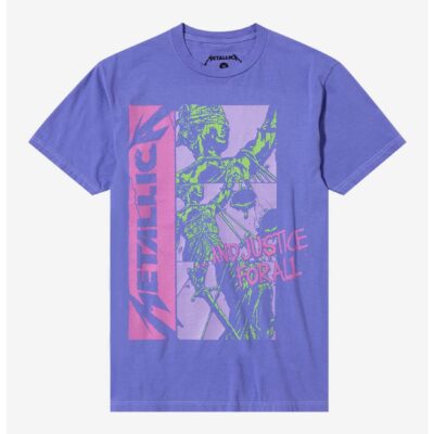 Metallica …And Justice For All Pastel Boyfriend Fit Girls T-Shirt