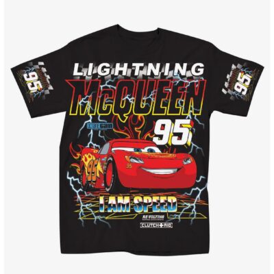 Disney Pixar Cars Lightning McQueen Boyfriend Fit Girls T-Shirt