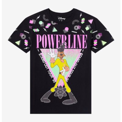 Disney A Goofy Movie Powerline Retro Boyfriend Fit Girls T-Shirt