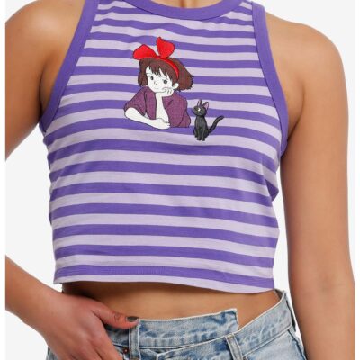 Studio Ghibli Kiki’s Delivery Service Duo Embroidered Girls Tank Top