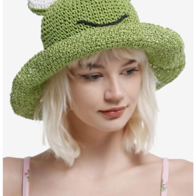 Frog Straw Bucket Hat