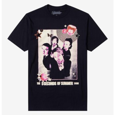 5 Seconds Of Summer Show Band Photo T-Shirt