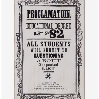 Harry Potter Proclamation 82 Wall Art