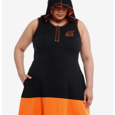 Naruto Shippuden Hidden Leaf Hooded Dress Plus Size