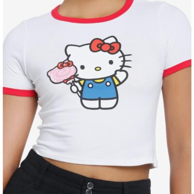 Hello Kitty Candy Girls Ringer Baby T-Shirt