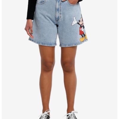 Disney Mickey Mouse Bermuda Jean Shorts