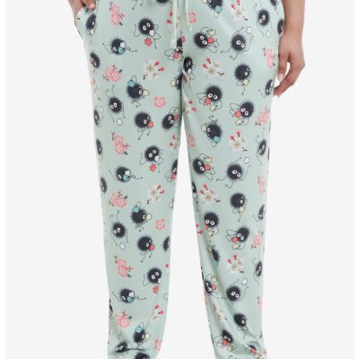 Studio Ghibli Spirited Away Soot Sprite Sakura Pajama Pants Plus Size