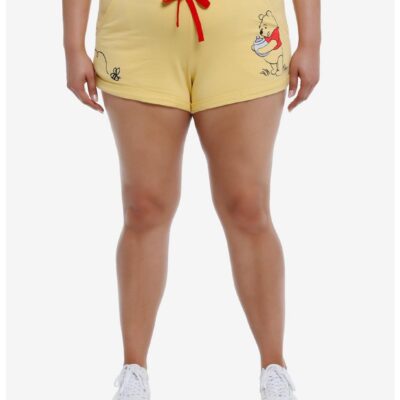 Disney Winnie The Pooh Bee & Hunny Girls Lounge Shorts Plus Size