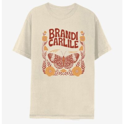 Brandi Carlile Butterfly Boyfriend Fit Girls T-Shirt