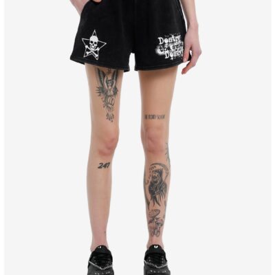 Social Collision® Destroy The System Wash Girls Lounge Shorts