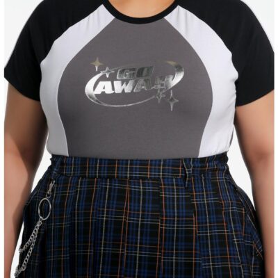 Sweet Society® Go Away Color-Block Girls Raglan T-Shirt Plus Size