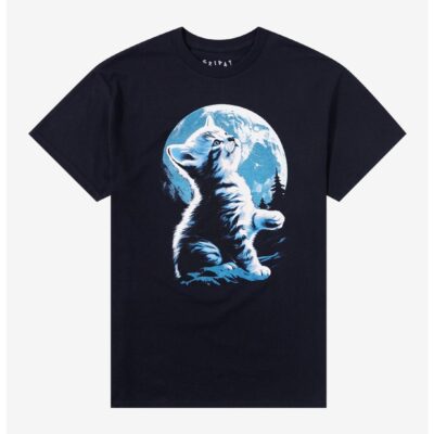 Kitten Moon T-Shirt By Friday Jr