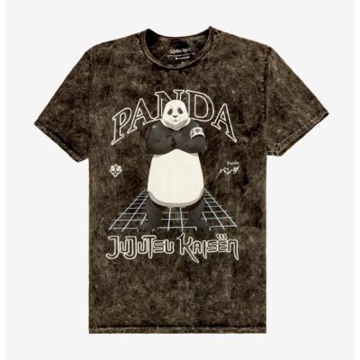 Jujutsu Kaisen Panda Grey Mineral Wash T-Shirt