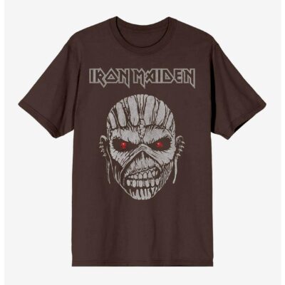 Iron Maiden Eddie Face Boyfriend Fit Girls T-Shirt