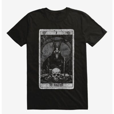 The Magician Skull Tarot Card T-Shirt