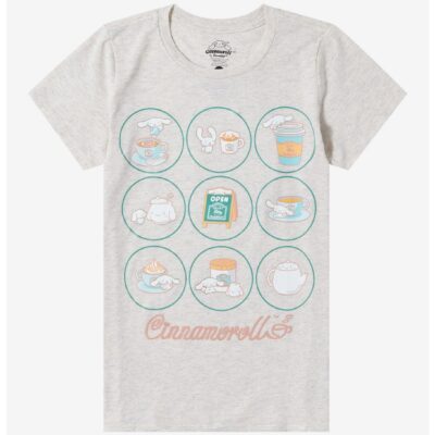 Cinnamoroll Cafe Icons Boyfriend Fit Girls T-Shirt