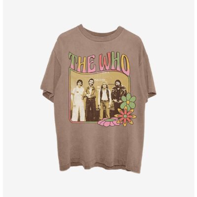 The Who Flowers Boyfriend Fit Girls T-Shirt