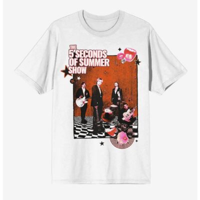 5 Seconds Of Summer 2023 Tour Boyfriend Fit Girls T-Shirt