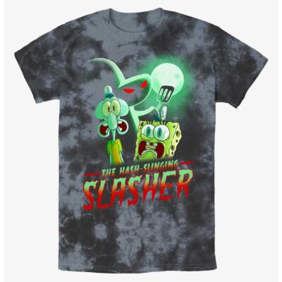 Spongebob Squarepants Hash Slinging Slasher Tie-Dye T-Shirt