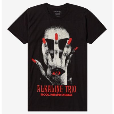 Alkaline Trio Blood Hair And Eyeballs Boyfriend Fit Girls T-Shirt