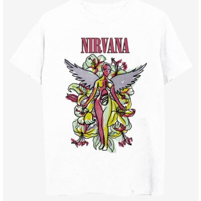 Nirvana In Utero Tattoo Illustration Boyfriend Fit Girls T-Shirt